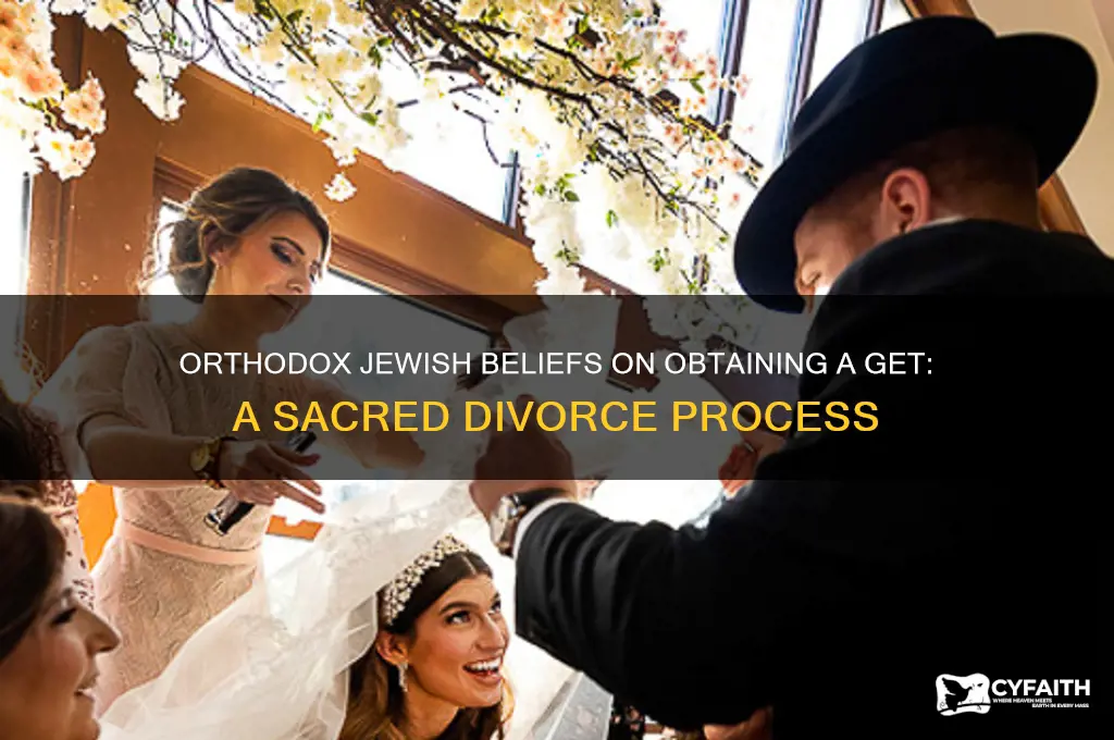 what do orthodox jews believe about obtaining a get
