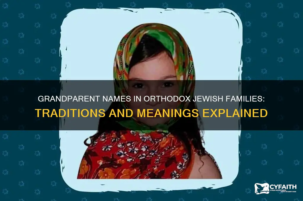 what do orthodox jews call grandparents