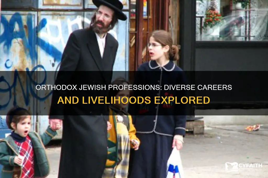 what do orthodox jews do for a living