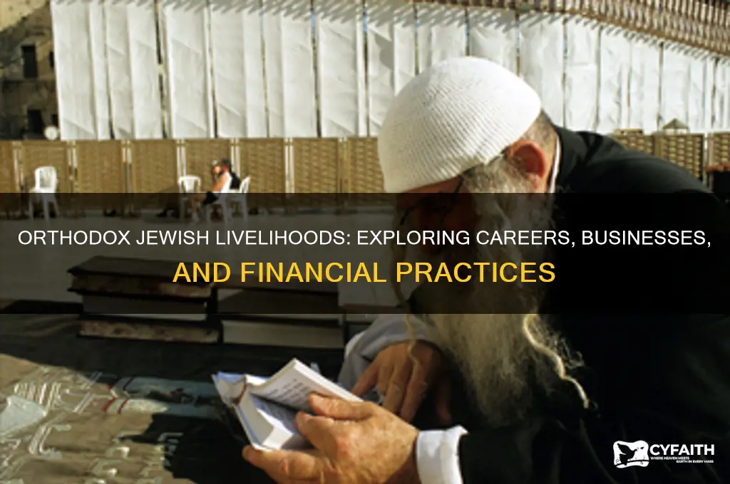 what do orthodox jews do for money
