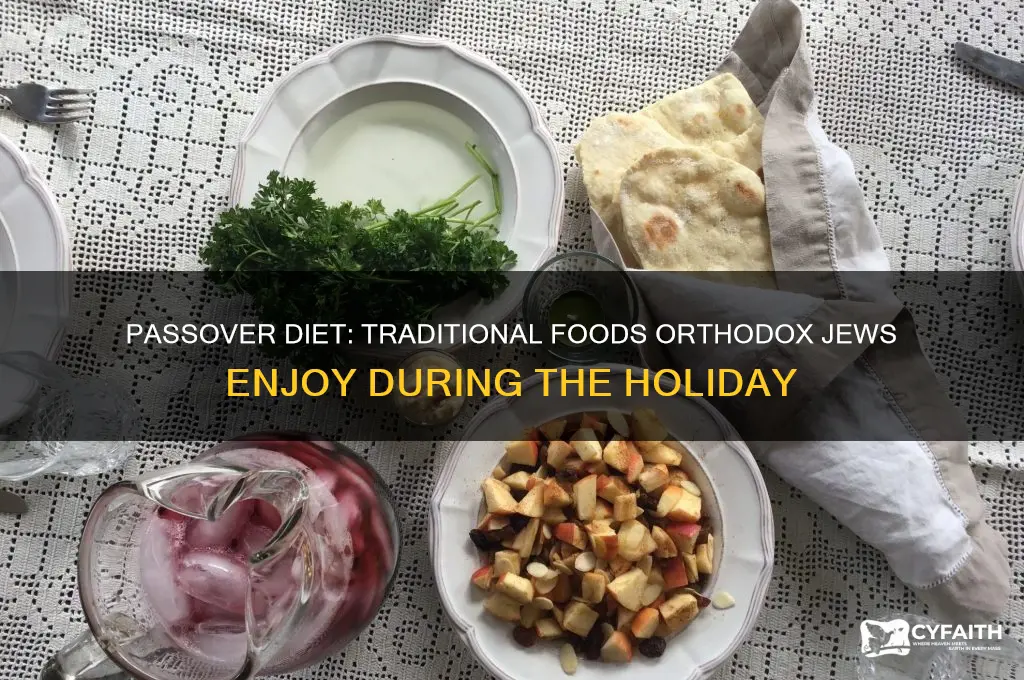 what do orthodox jews eat on passover