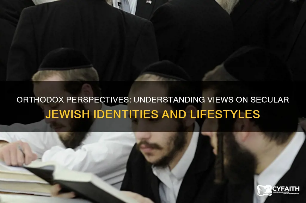 what do orthodox jews think of secular jews