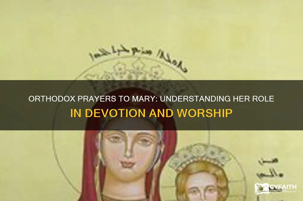 what do orthodox pray to mary