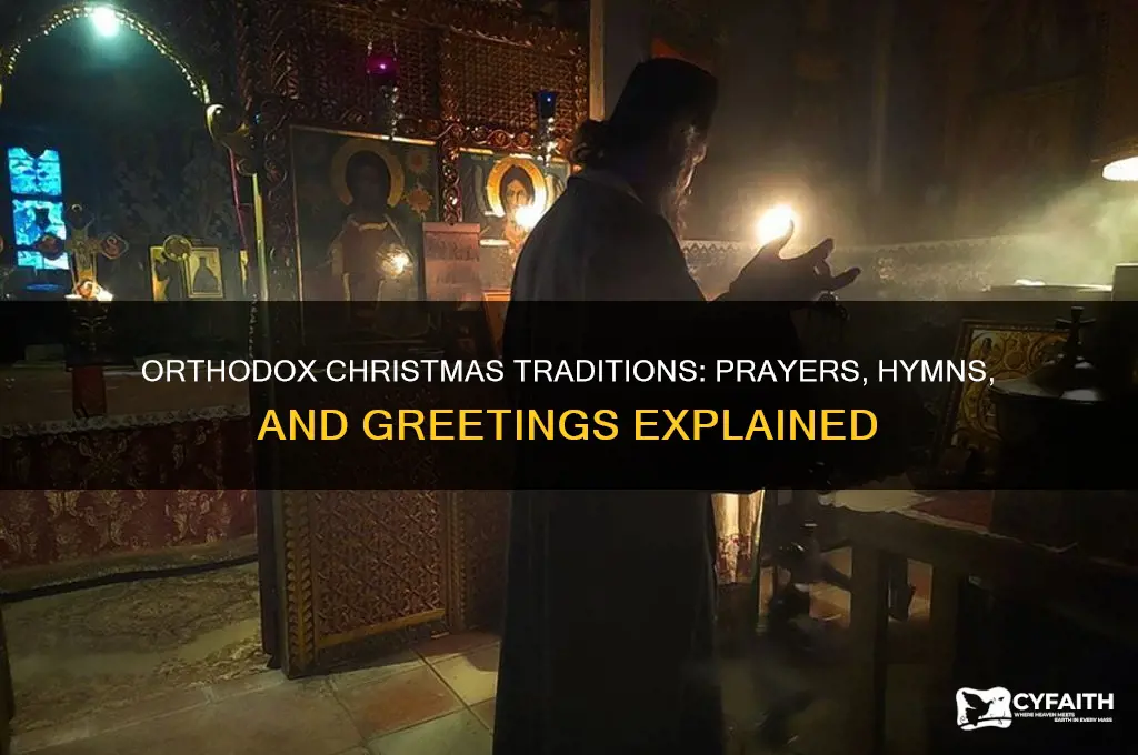 what do orthodox say at christmas