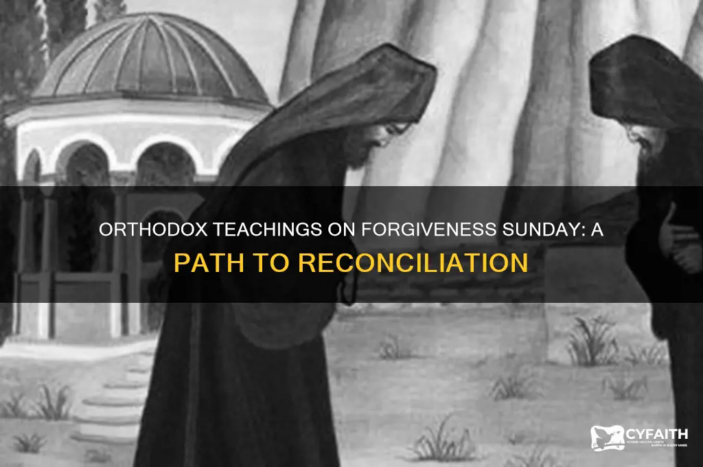 what do orthodox say on forgiveness sunday