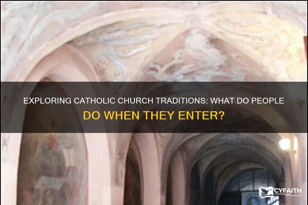 what do people do when enter the catholic c