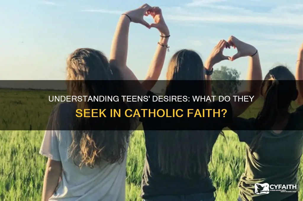 what do teens want in catholic