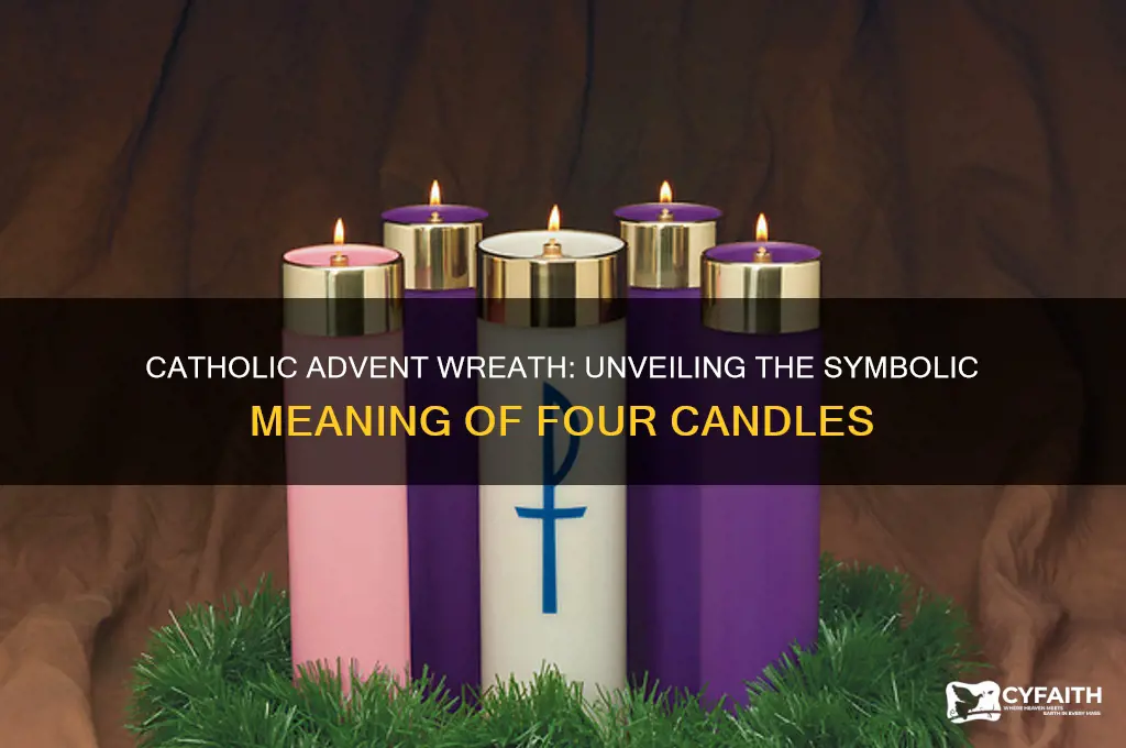 what do the 4 advent candles represent catholic
