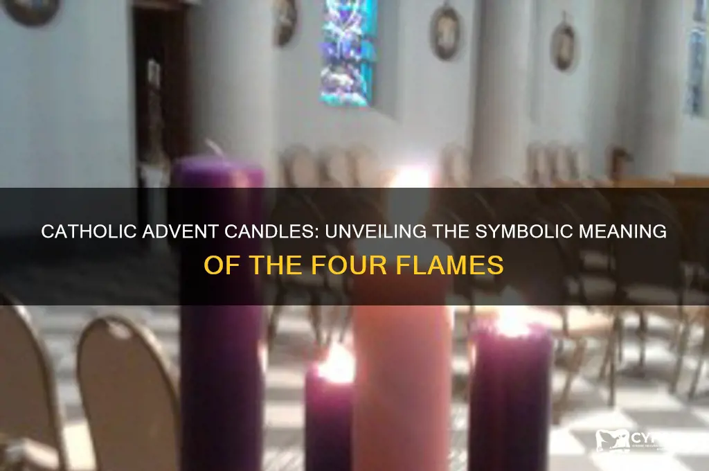 what do the 4 candles of advent represent catholic