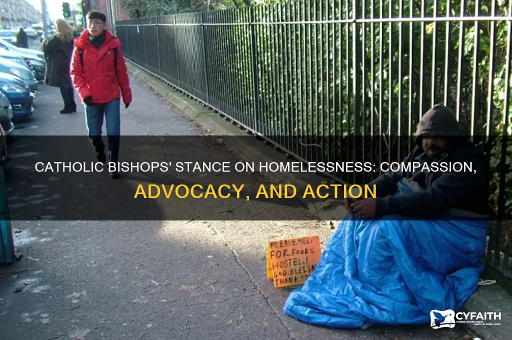 what do the catholic bishops say about homelessness