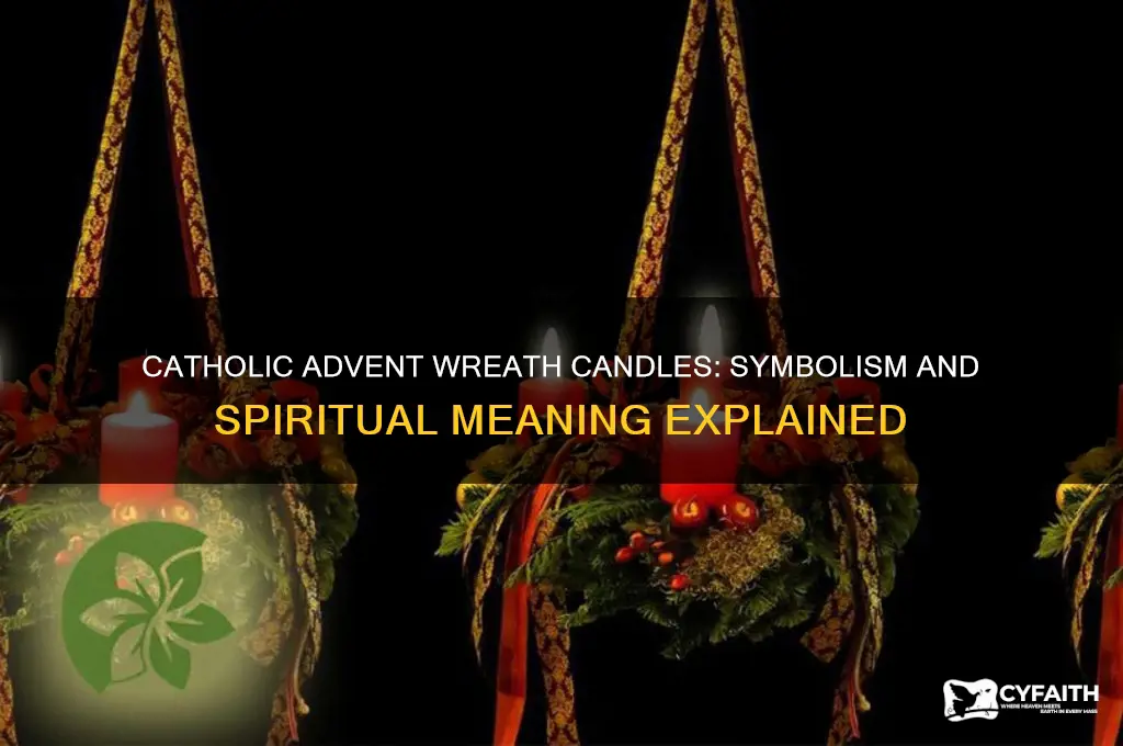 what do the catholic candles on the advent wreath represent