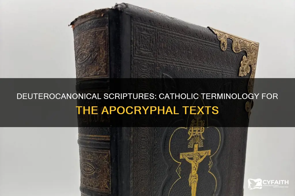 what do the catholics refer to the apocrypha as