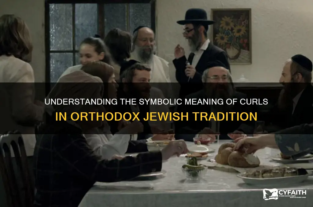what do the curls on an orthodox man mean