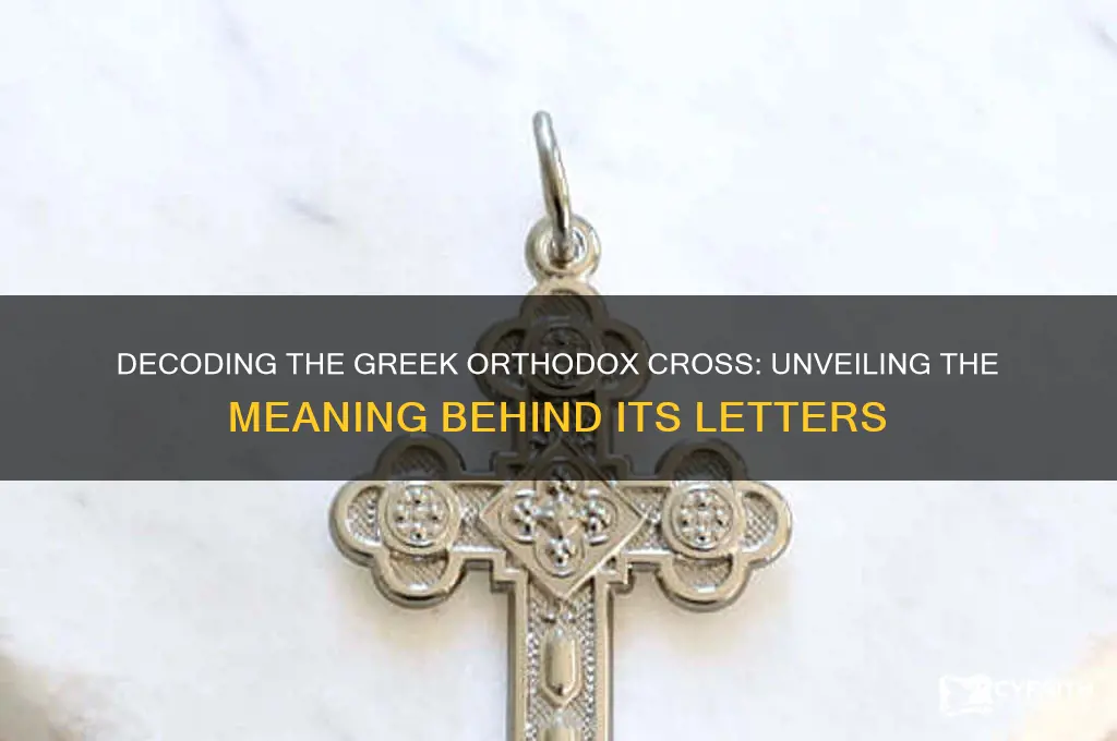 what do the letters on the greek orthodox cross mean