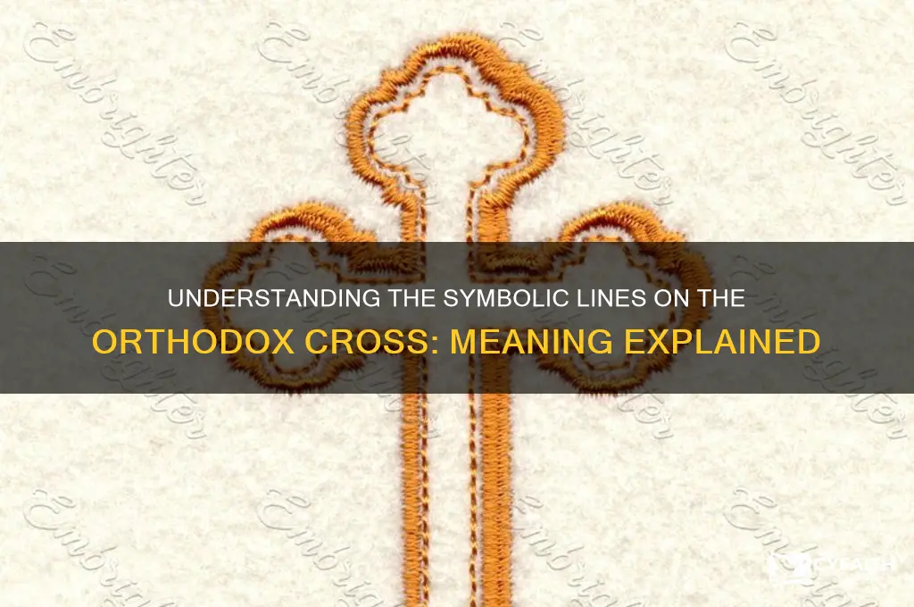 what do the lines on the orthodox cross mean