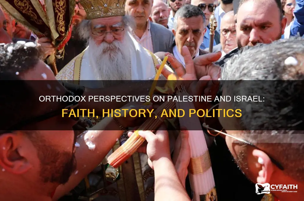what do the orthodox think of palestine and israel