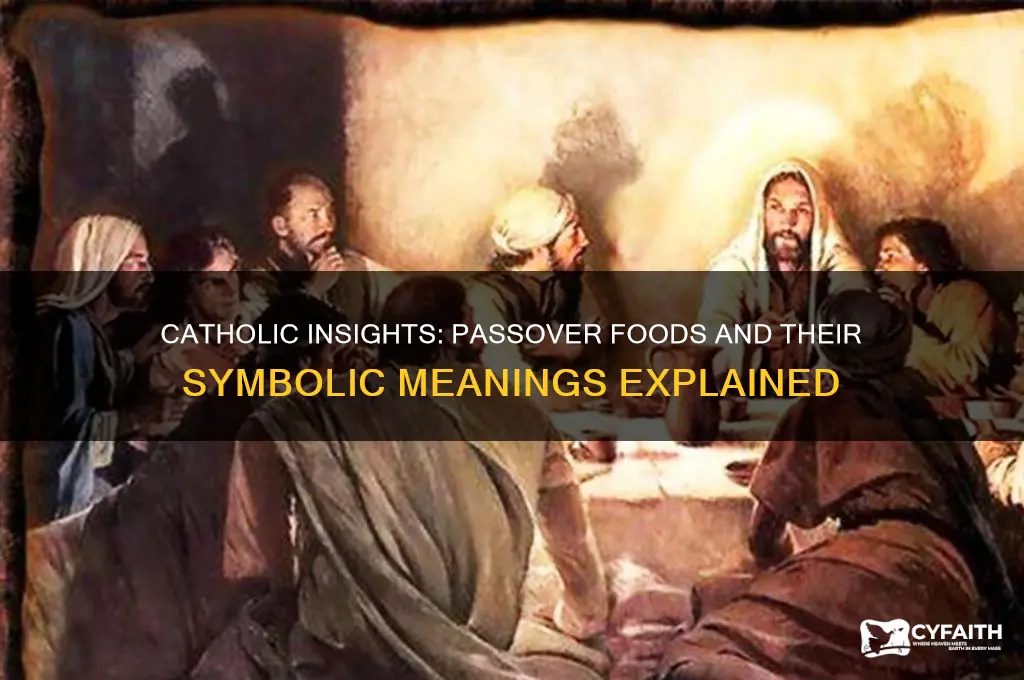 what do the passover foods symbolize catholic