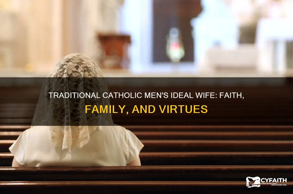 what do traditional catholic men look for in a wife