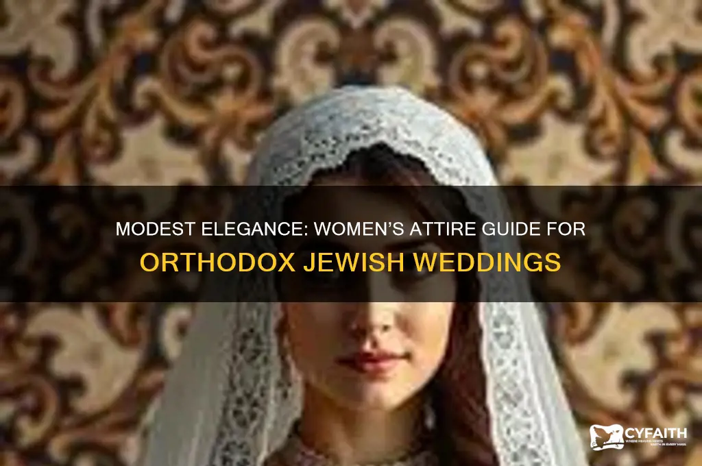 what do women wear to orthodox jewish weddings