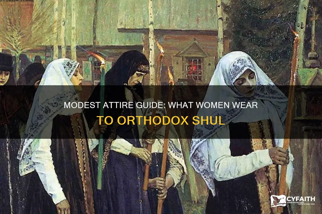 what do women wear to orthodox shul