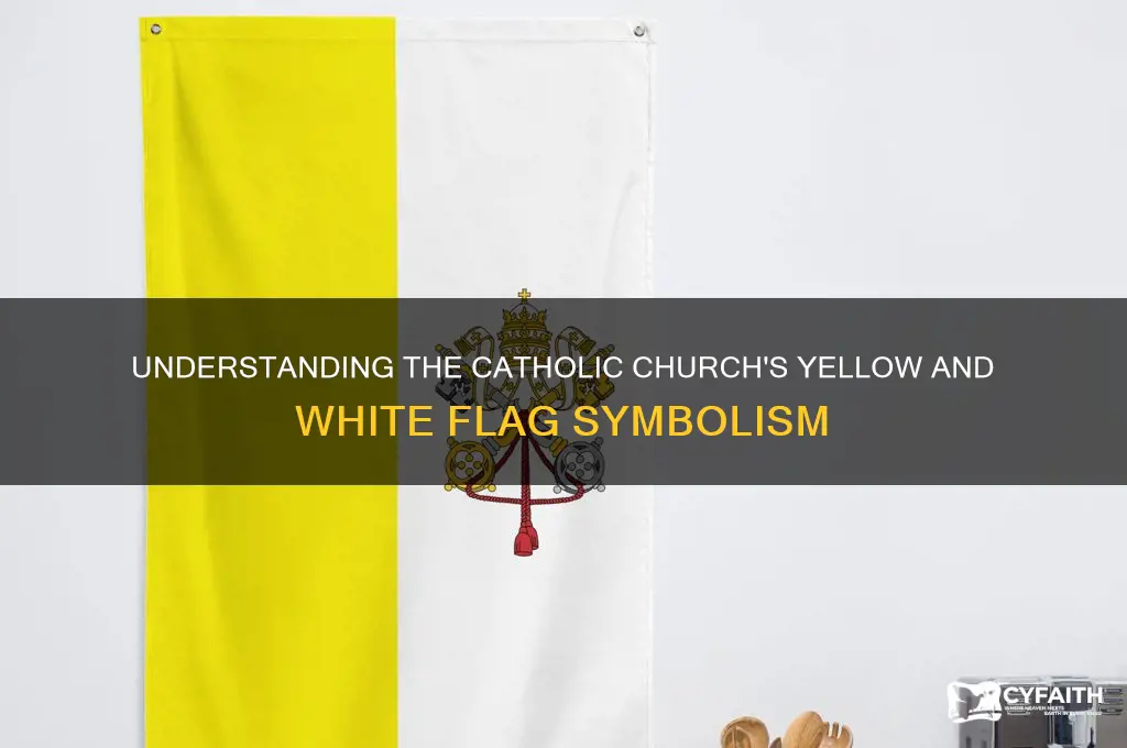 what do yhe yellow and white flag on catholic