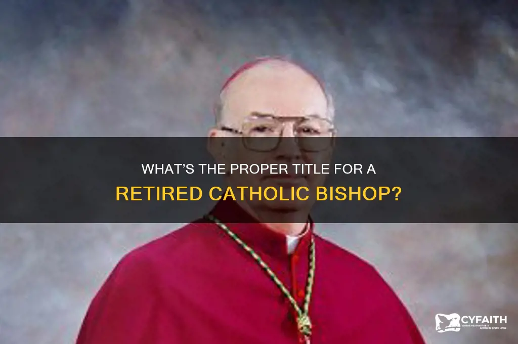 what do you call a retired catholic bishop