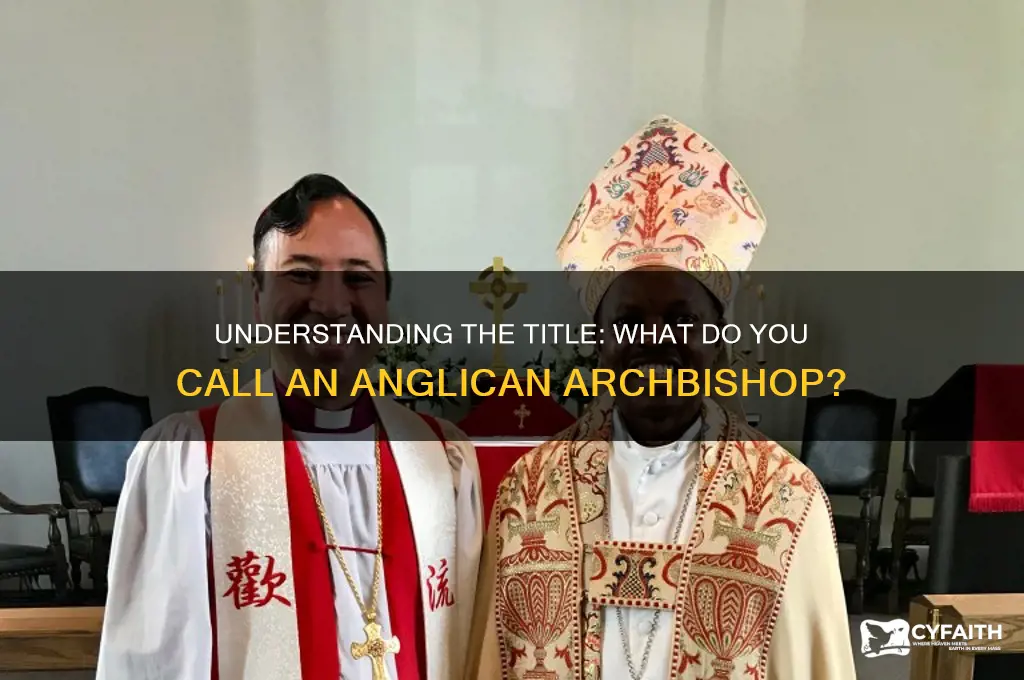 what do you call an anglican archbishop