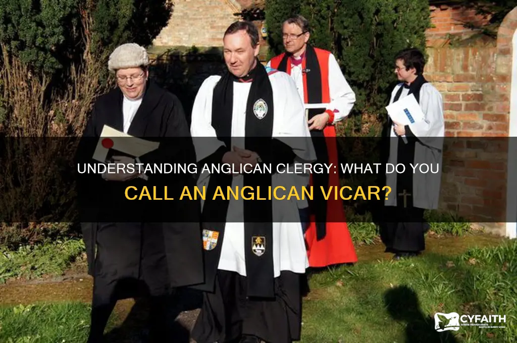 what do you call an anglican vicar