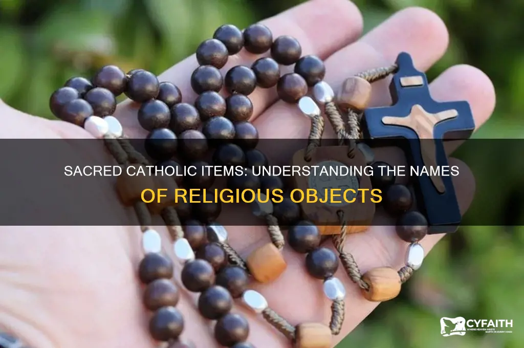 what do you call catholic objects