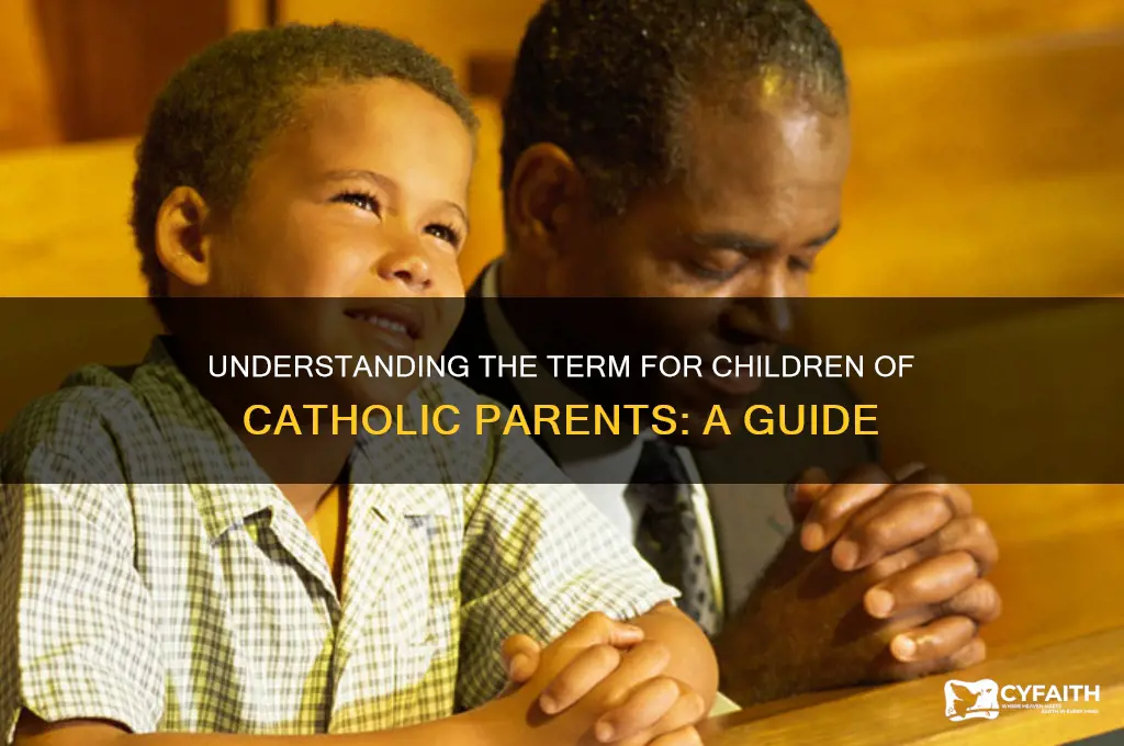 what do you call people whose parents were catholic