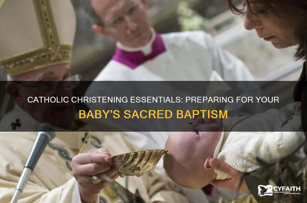 what do you need for a catholic christening