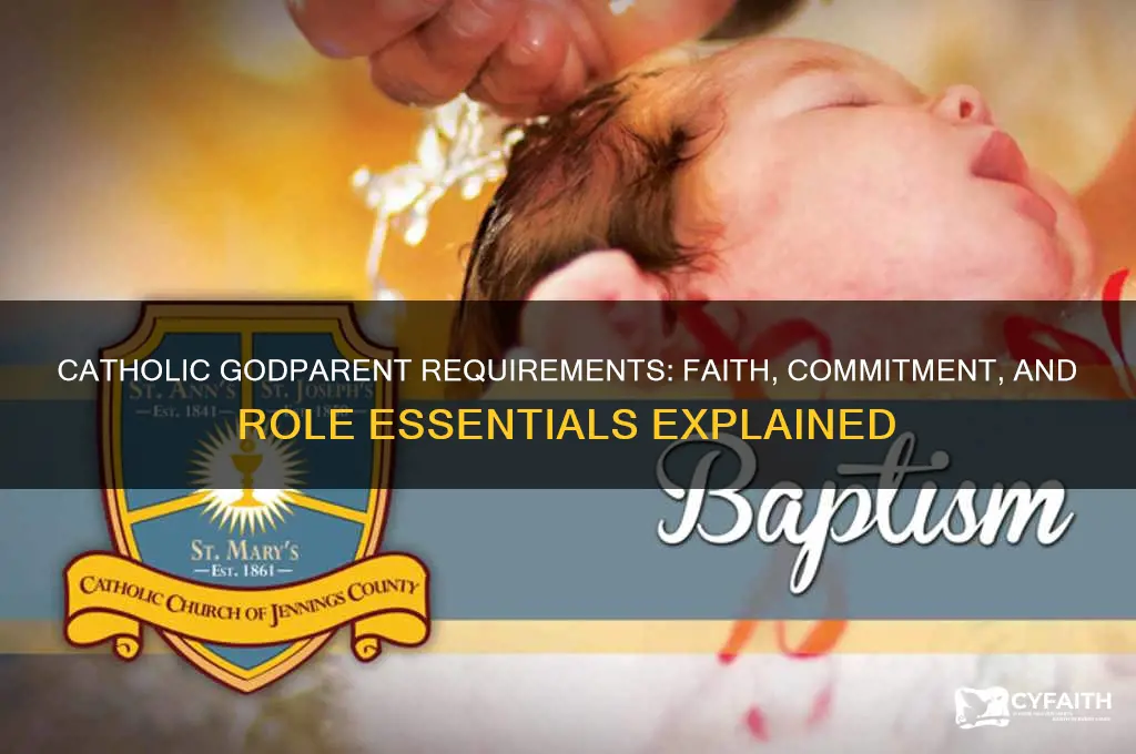 what do you need to be a catholic godparent