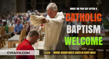 Warm Words to Share After a Catholic Baptism Welcome
