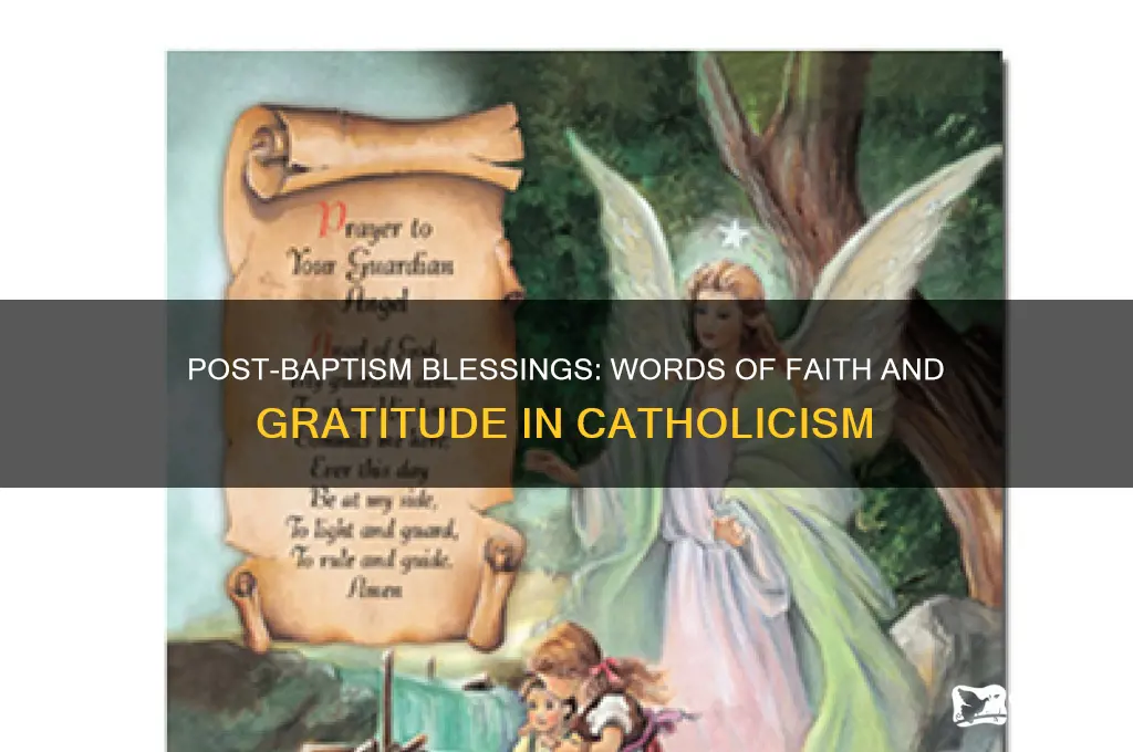what do you say after a catholic baptism