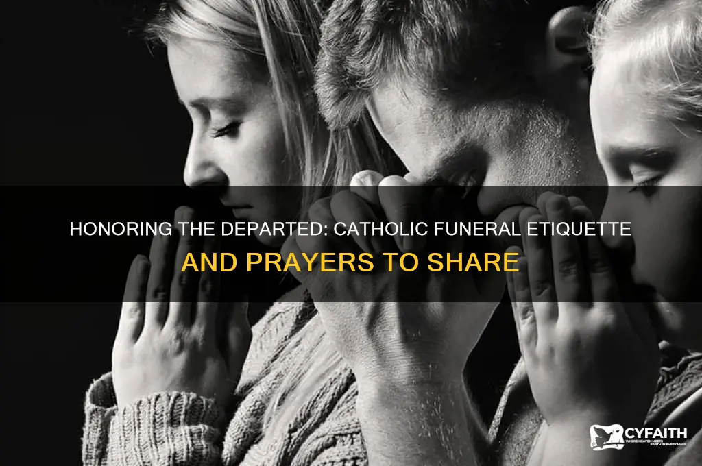what do you say at a catholic funeral