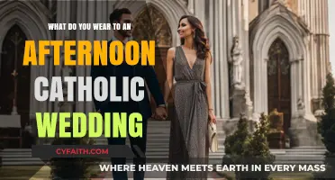 Elegant Afternoon Catholic Wedding Attire: A Guide to Dressing Appropriately