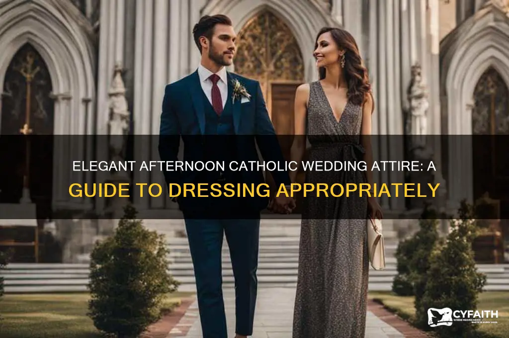 what do you wear to an afternoon catholic wedding