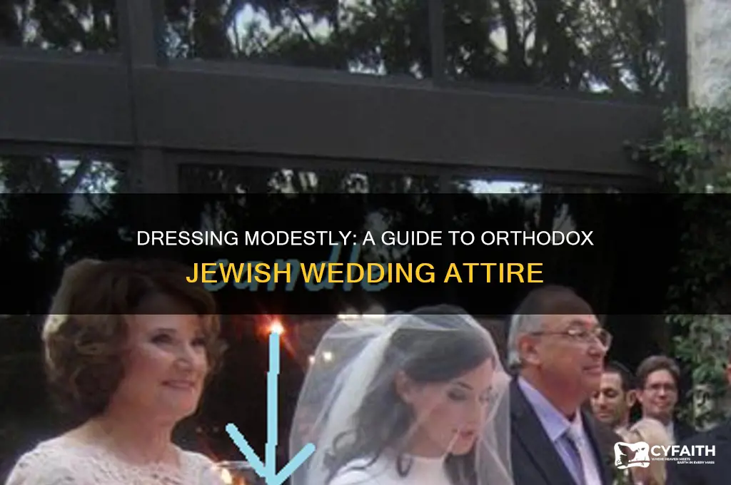 what do you wear to an orthodox jewish wedding
