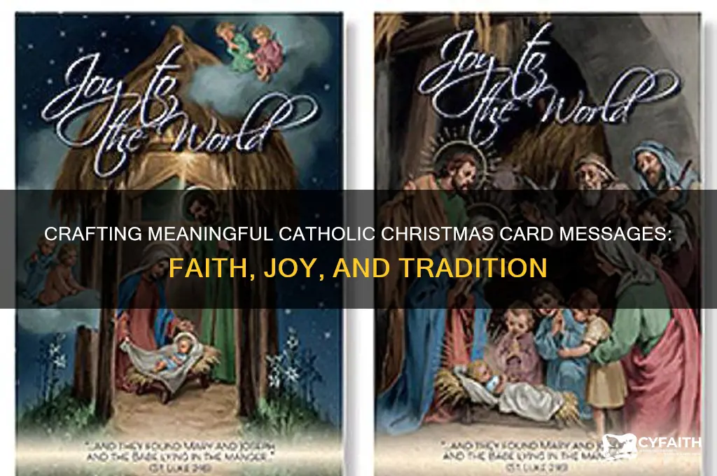 what do you write in a catholic christmas card