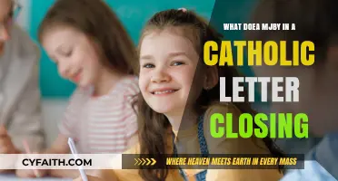 Understanding 'MJBY' in Catholic Letter Closings: Meaning and Significance
