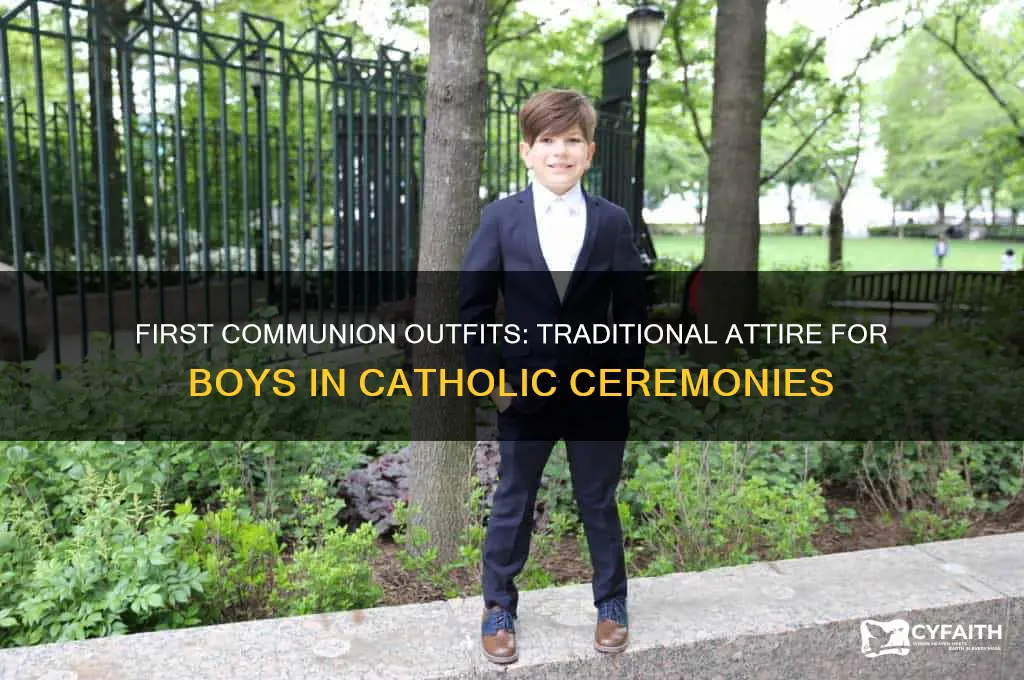 what does a boy wear for catholic first communion
