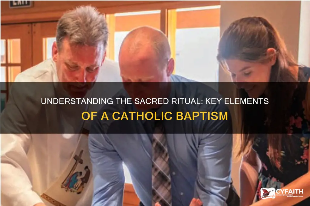 what does a catholic baptism consist of