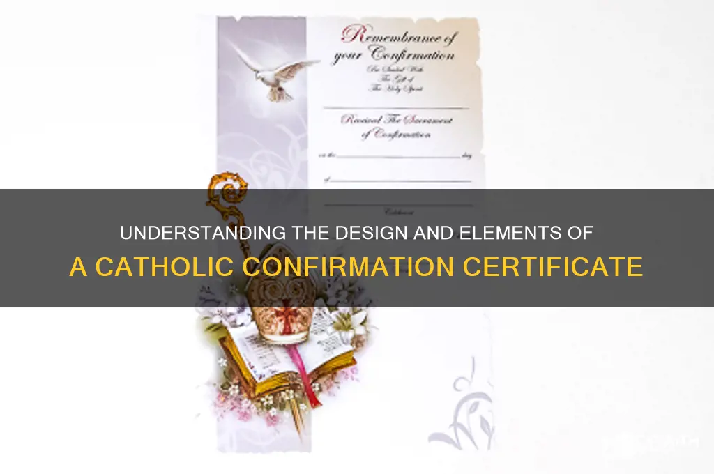 what does a catholic confirmation certificate look like