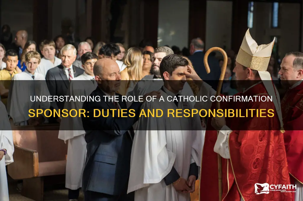 what does a catholic confirmation sponsor do