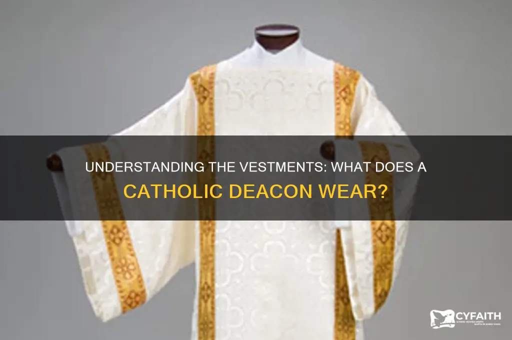 what does a catholic deacon wear