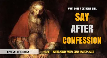 Catholic Confession: A Girl's Post-Confession Prayer and Reflection