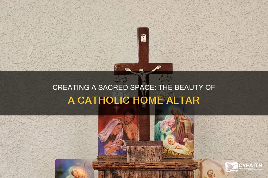 what does a catholic home altar look like