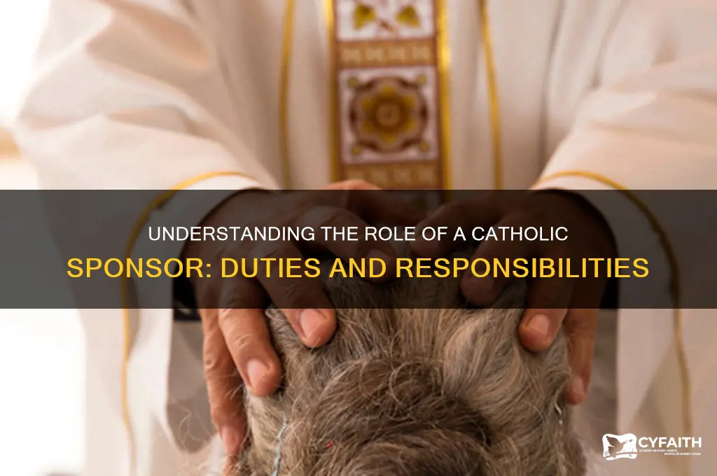 what does a catholic sponsor do