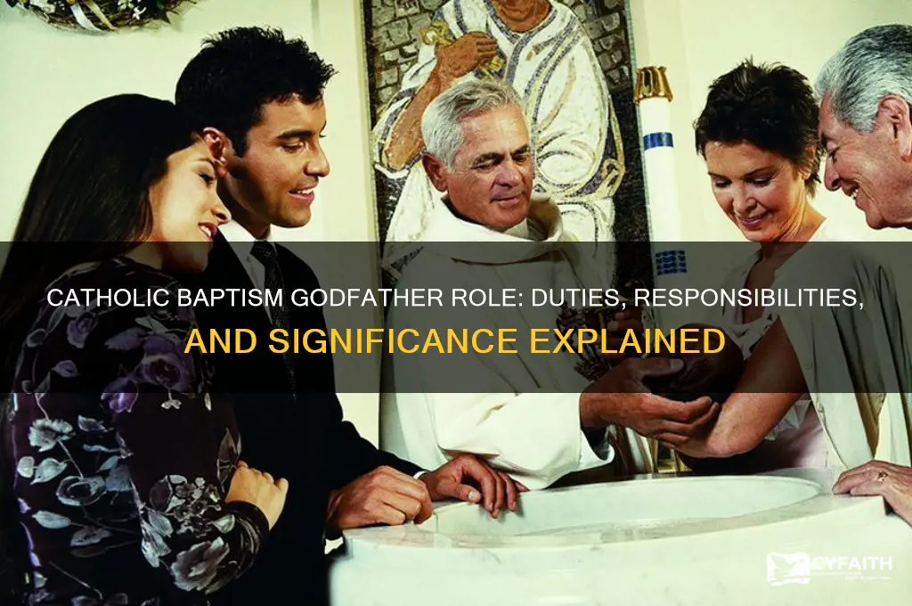 what does a godfather do at a catholic baptism