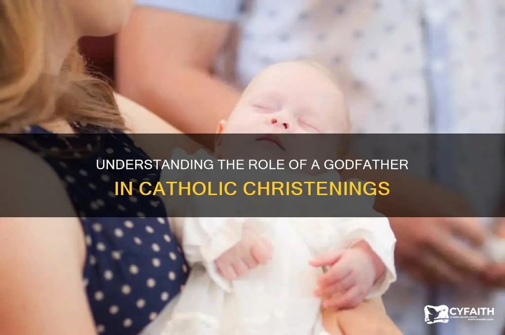 what does a godfather do at a catholic christening